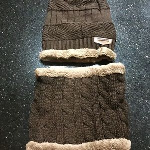 Winter hat and scarf set